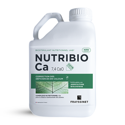 Visuel du biostimulant nutritionnel Calcium créé par Frayssinet : le NUTRIBIO Ca EV