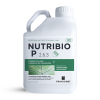 Visuel d'un bidon de biostimulant nutritionnel Phosphore, le NUTRIBIO P EV, créé par Frayssinet