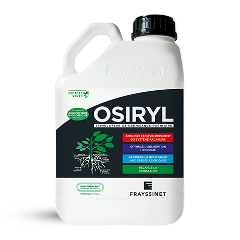 Packaging du stimulateur de croissance racinaire avec AMM liquide proposé par Frayssinet l'OSIRYL EV
