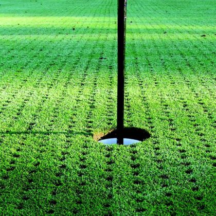 Aération green de golf